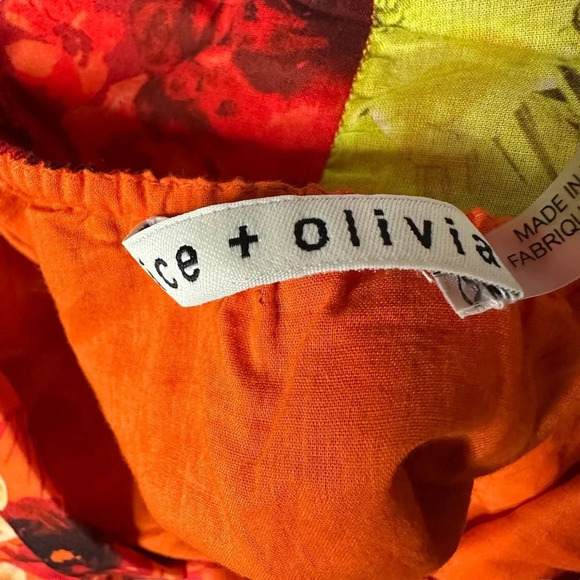 ALICE & OLIVIA ROWAN TIERED MULTI COLOR BABY-DOLL DRESS. SZ: XS - Picture 8 of 12